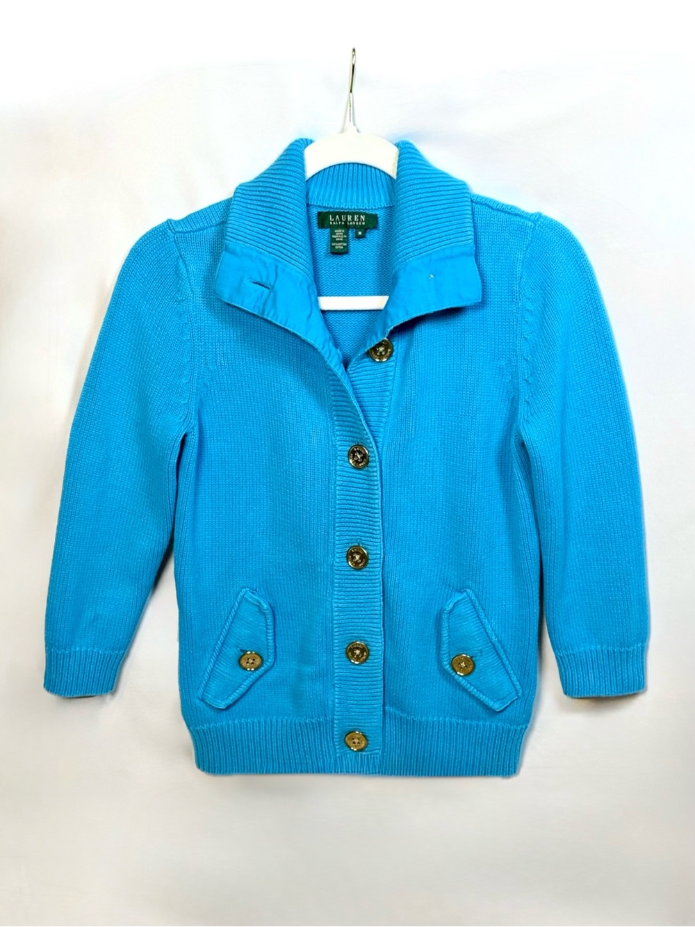 Lauren Ralph Lauren Tailored Button Front Cardigan - Picture 2 of 5